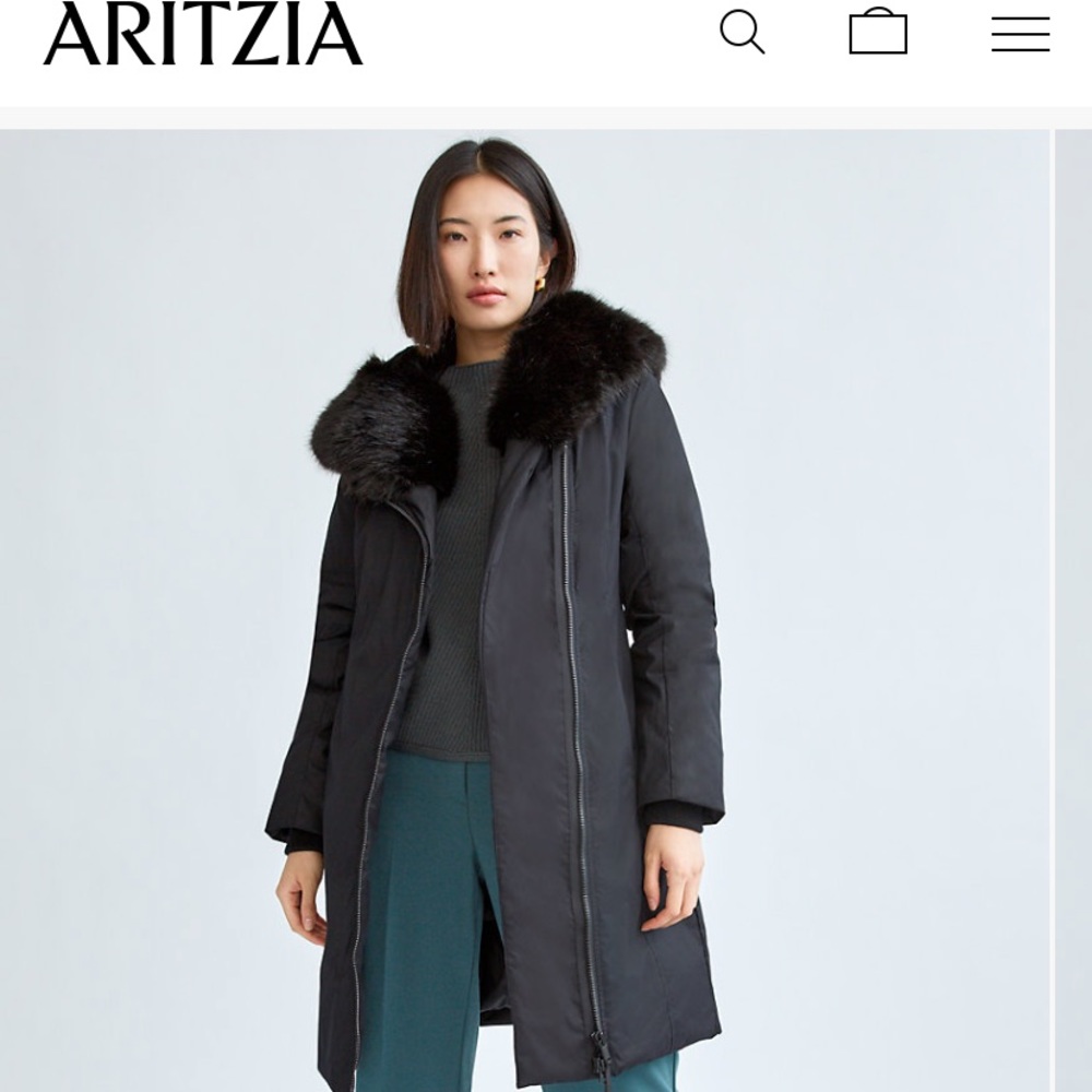 Aritzia St. Moritz Parka - Black/Black